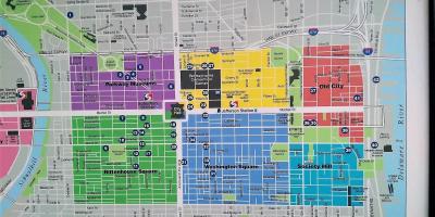 Center city, Philadelphia haritası