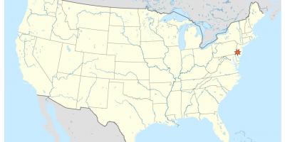 Dünya haritası üzerinde Philadelphia