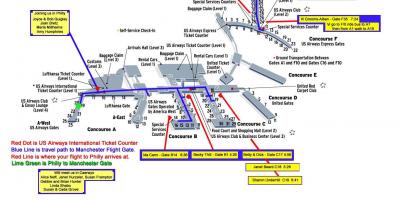 Havaalanı harita Philadelphia
