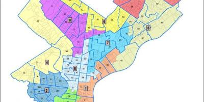 Ward harita Philadelphia