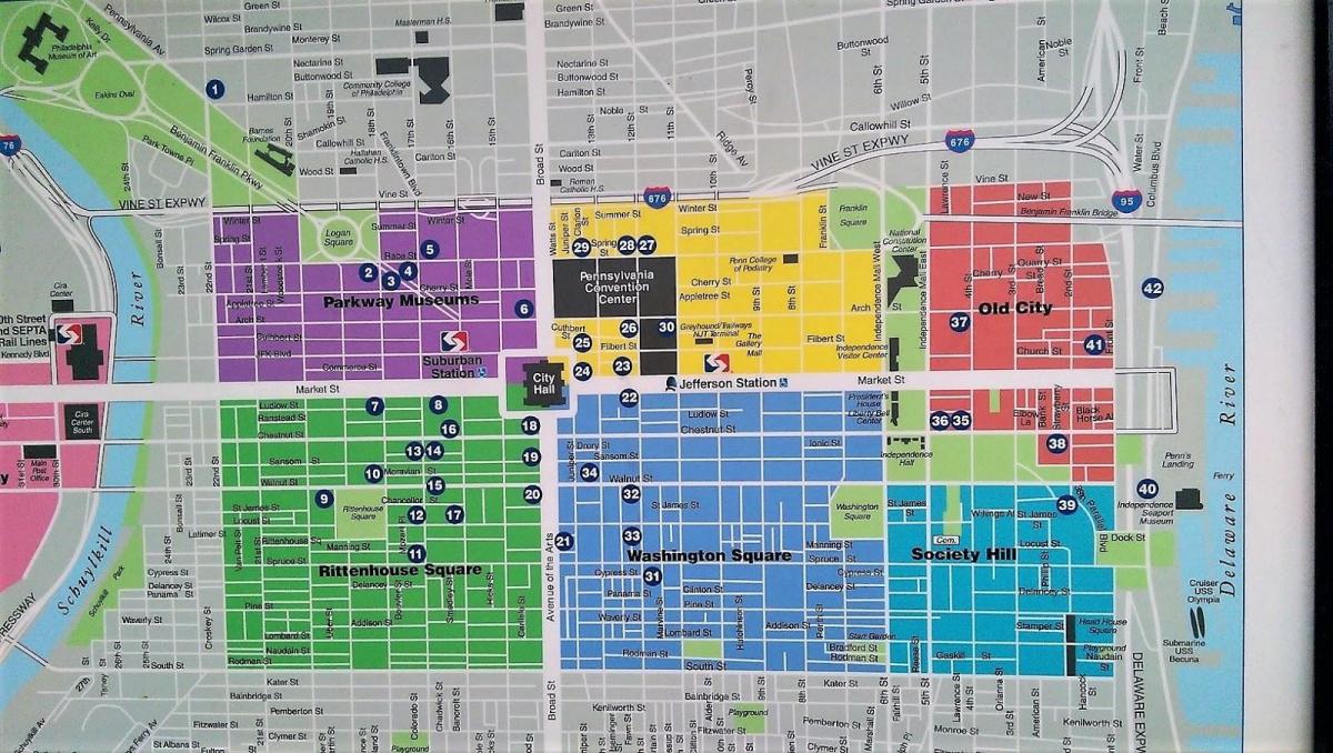 center city, Philadelphia haritası