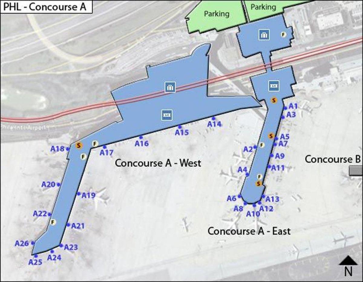 phl havaalanı haritası