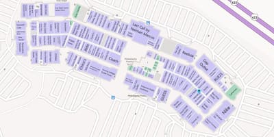Philadelphia Alışveriş Merkezi harita