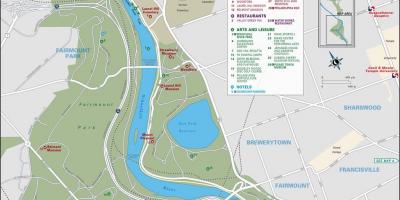 Fairmount park, Philadelphia haritası