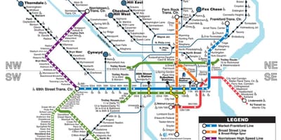 Phila haritası metro