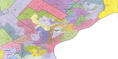 Philadelphia Konseyi bölge haritası