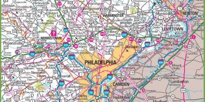 Philadelphia bölge haritası